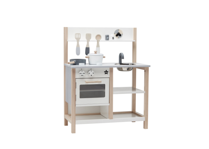 Kuchyňka dřevěná Natural White Bistro