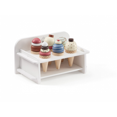 Zmrzlina dřevěná se stojanem Bistro